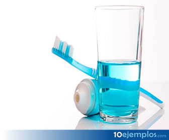 Flúor usado en pastas dentales.